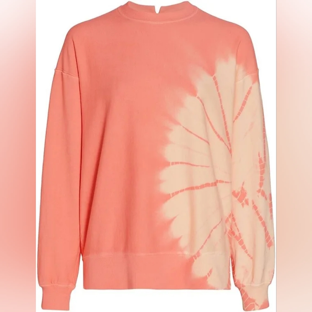 PROENZA SCHOULER White Label Tie-dye Logo Sweatshirt In Pink Size S